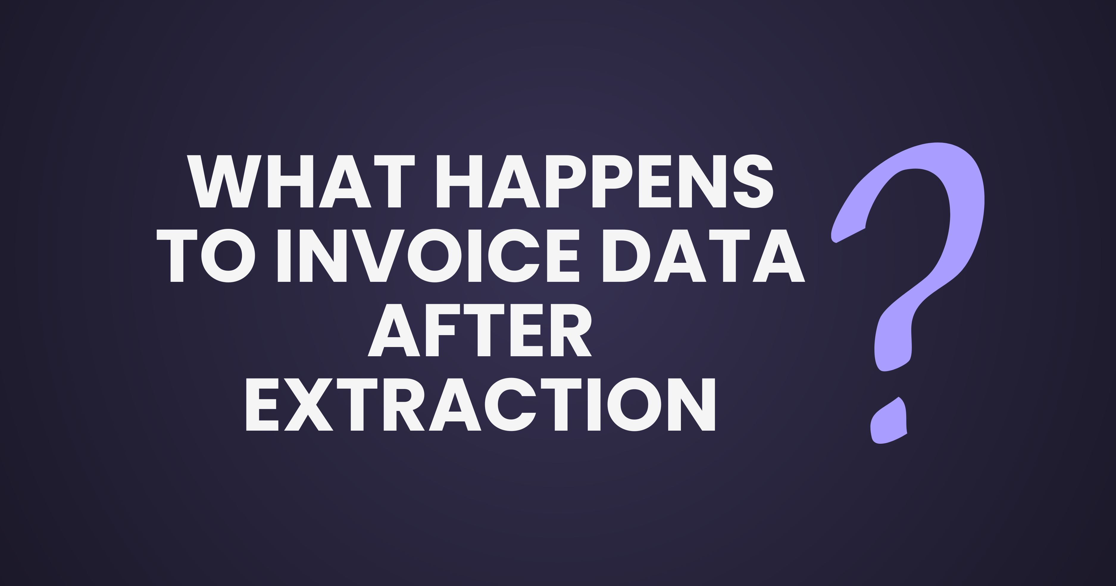 What Happens to Invoice Data After Extraction?