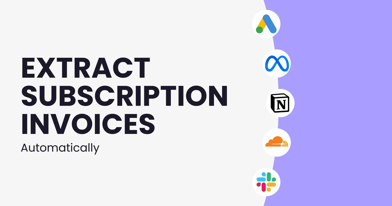 Extract subscription invoices from email automatically (SaaS, ads, cloud and the rest)